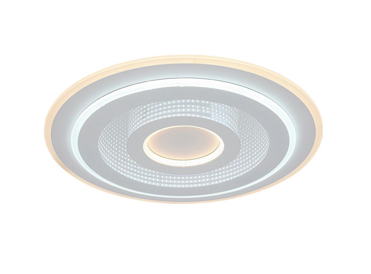 Plafonieră cu LED Birtu - alb, Modern, plastic/metal (49/4,3cm) - Mömax