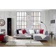 Taburet Mohito - gri deschis, Modern, textil (64cm) - Modern Living Taburet Mohito - gri deschis, Modern, textil (64cm) - Modern Living