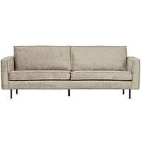 2,5-Sitzer Sofa Rodeo Naturfarben B: 190cm - Schwarz/Naturfarben, Design, Textil/Metall (190/85/86cm) - Livetastic