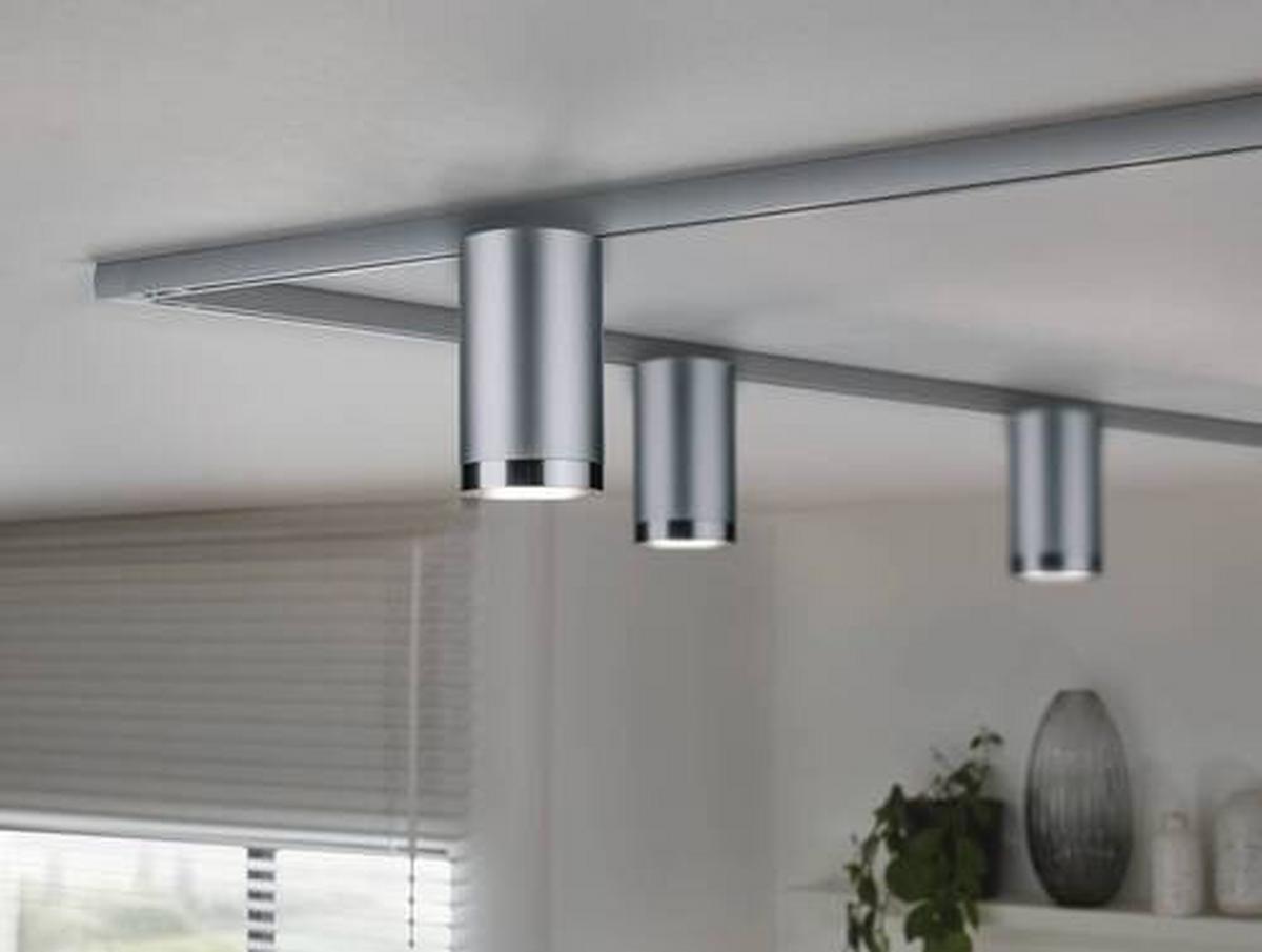 Schienensystem-Strahler Spot Tube max. 10 Watt - Chromfarben, Basics, Kunststoff/Metall (6,5/12,8cm) - Paulmann