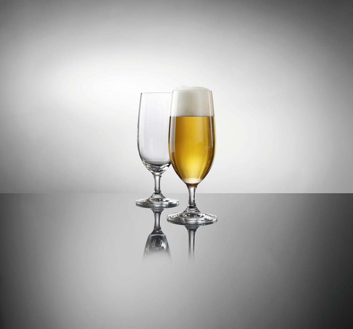 SZKLANKA DO PIWA 118842 - przejrzysty, Basics, szkło (380ml) - Novel