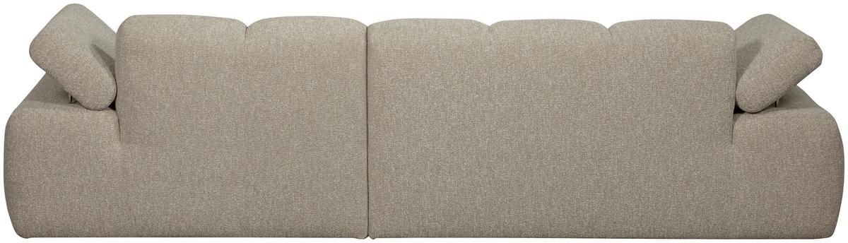 Ecksofa Mojo Beige S: 284x160 cm - Beige/Schwarz, Design, Kunststoff/Textil (284/160cm) - Livetastic