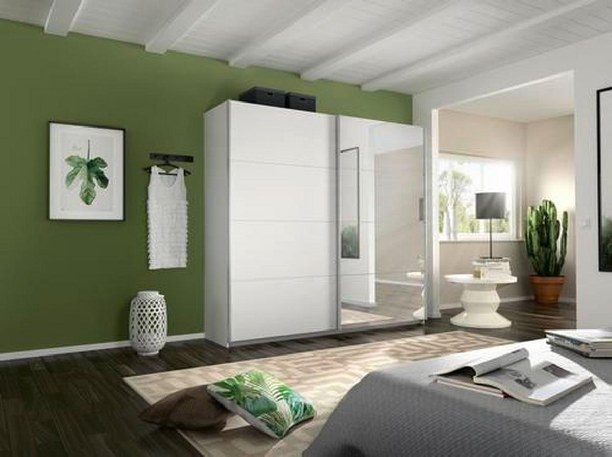 Ormar S Kliznim Vratima Belluno - bijela/boje aluminija, Moderno, drvni materijal/metal (226/230/62cm) - Modern Living