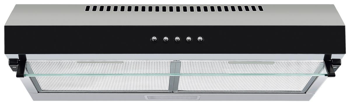 Kuhinjska Napa Respekta, 60cm - barve nerjavečega jekla/črna, Trend, kovina/steklo (60/13/50,3cm) - Respekta