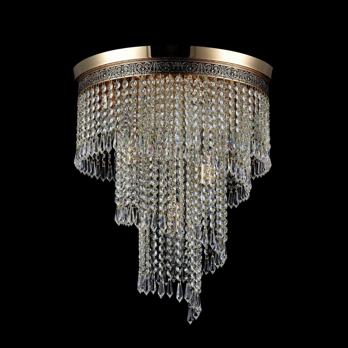 Kronleuchter Cascade Goldfarben max. 60 Watt - Goldfarben, Trend, Metall (42/47.5cm) - MAYTONI