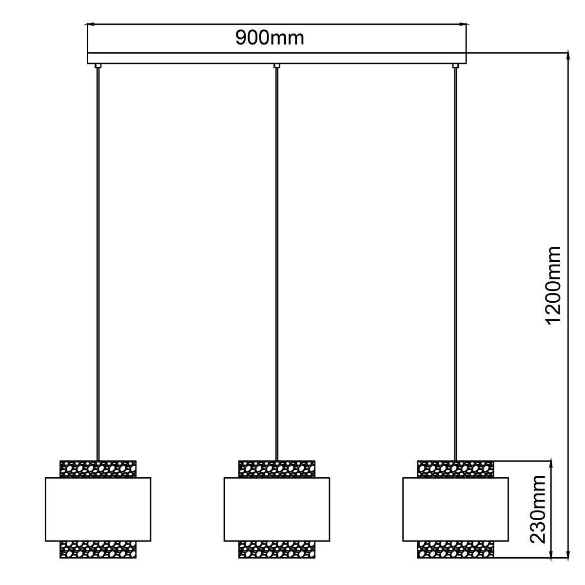Pendelleuchte Waterlilly Naturfarben/Weiß max. 60 Watt - Schwarz/Naturfarben, Natur, Holz/Textil (120/110/25cm) - Brilliant