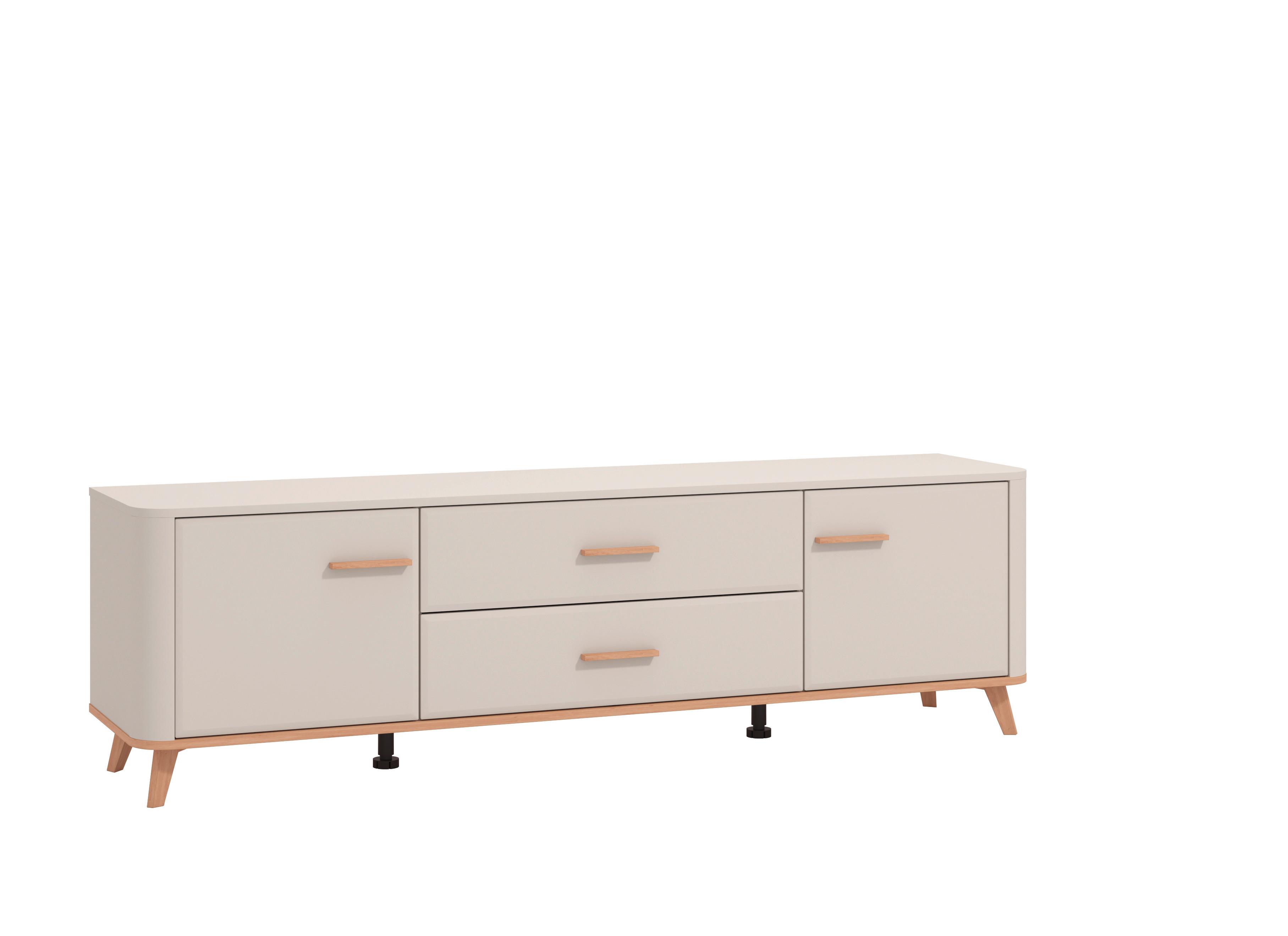 Tv-elem Darwen - kasmír/tölgyfa, Modern, faalapú anyag (179,5/52/40cm)