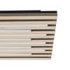 LED-TAKLAMPA RUKO - svart/ekfärgad, Modern, metall/trämaterial (42,5/42,5/5,5cm) - Mömax