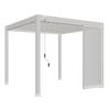 PERGOLA-SEITENTEIL WEIDE 93CM WEISS - Weiss, Basics, Metall (93/235/10cm) - Gardenson