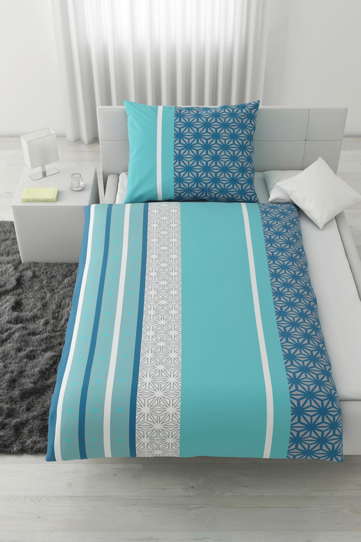 Ágyneműhuzat-garnitúra Sara - türkiz, textil (140/200cm) - Best Price