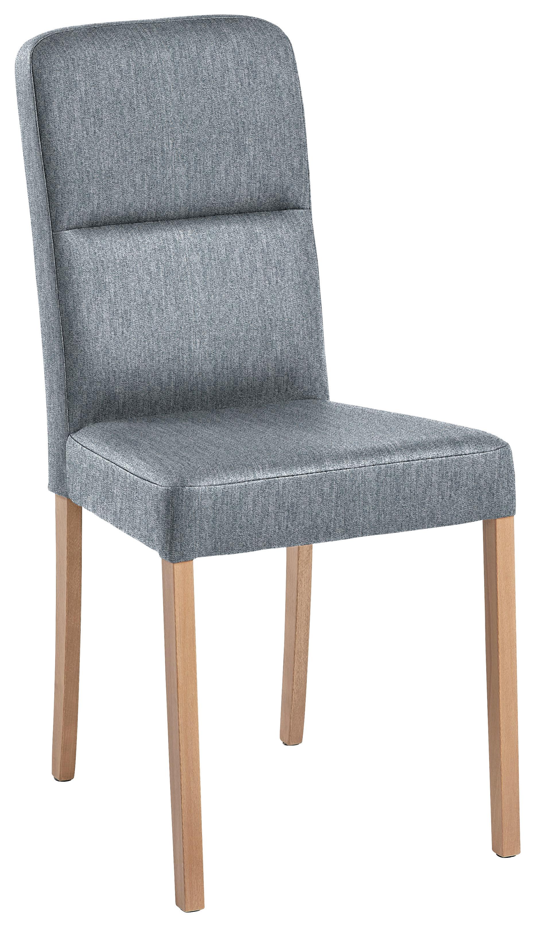 Stuhl Solar in Eichefarbig/Grau - Eichefarben/Grau, Basics, Holz/Textil (45/90/55cm) - Based