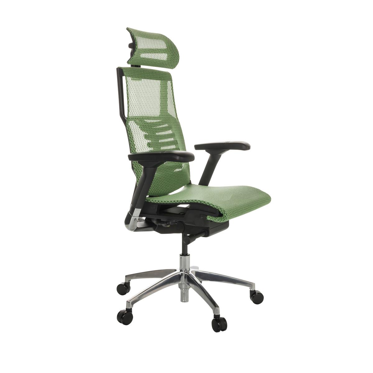 Pisarniški Stol Dynafit Ii, Zelena - srebrne barve/zelena, Basics, kovina/umetna masa (67/119-135/60cm) - MID.YOU