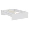 Posteljni Okvir Unit 140 - bela, Konvencionalno, leseni material (140/200cm) - Based