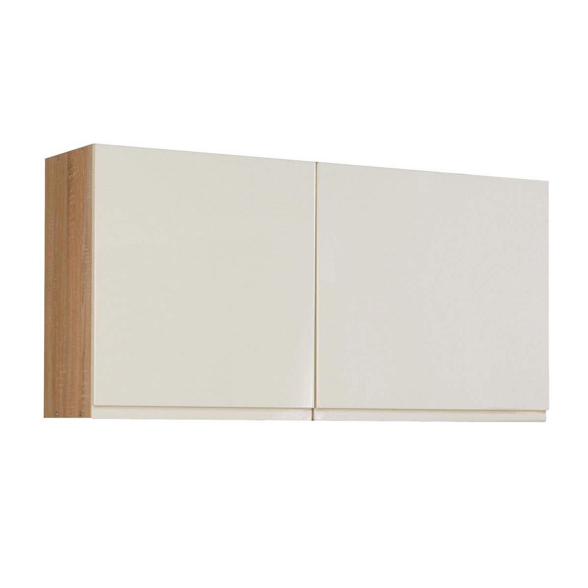 Küchenleerblock "Cardiff" Creme/Eiche - Creme/Sonoma Eiche, Basics, Holzwerkstoff (280cm) - Held
