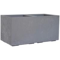 Blumenkasten Grau - Grau, Basics, Kunststoff (80/40/40cm) - Siena Garden