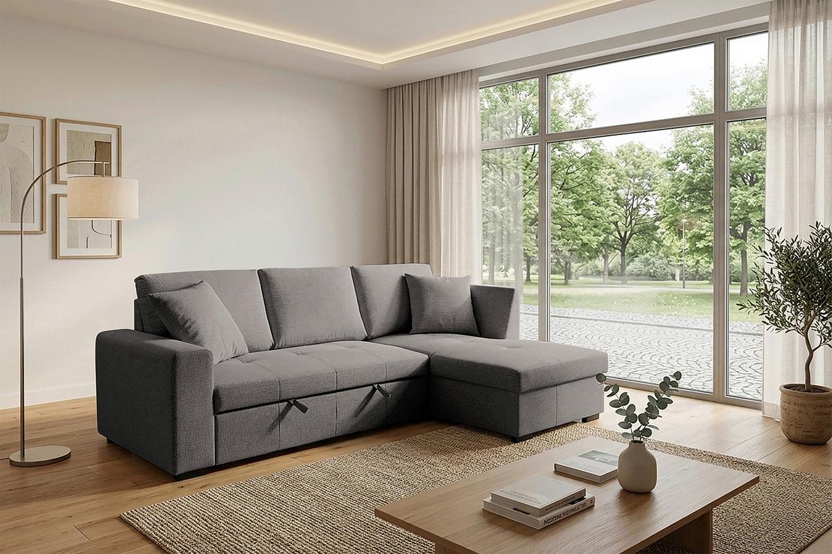 Coltar LUKAS - gri închis, Trend, textil (239/158cm)