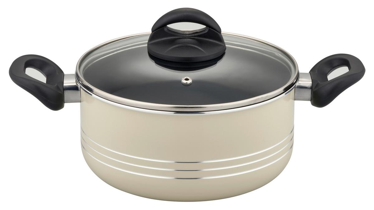 Set Posod S Kuhinjskimi Pripomočki Milano Beige - bež, Basics, kovina - GSW