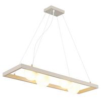 Viseća Svjetiljka Nanda - bijela/boje pijeska, Design, staklo/metal (84/24/150cm) - Globo