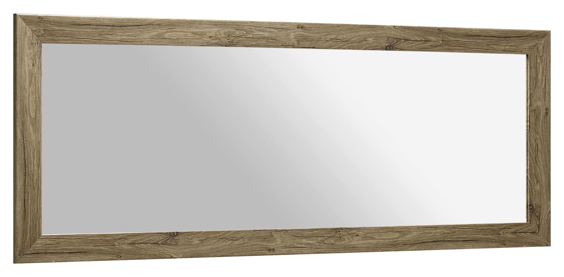 Ogledalo Zidno Neapel - tamno smeđa, Konventionell, staklo/drvni materijal (180/70/25cm) - Modern Living
