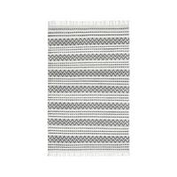 Kézi Szövésű Szőnyeg Geri - fekete/fehér, Modern, textil (120/170cm) - Modern Living