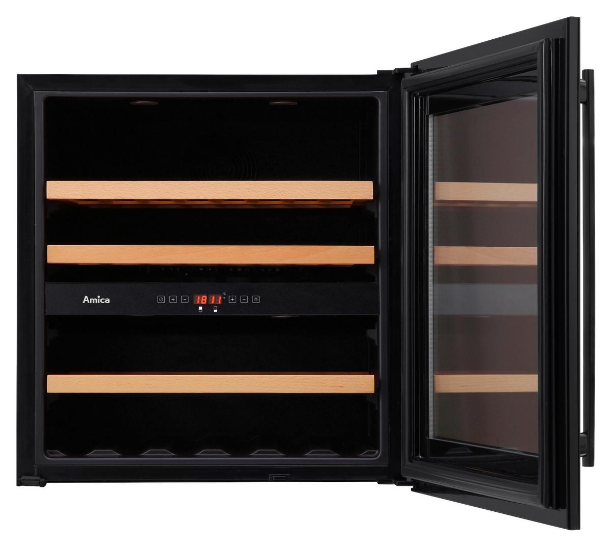 Weinkühlschrank WK341212S in Schwarz - Schwarz, MODERN (59/59,5/60,8cm) - Amica