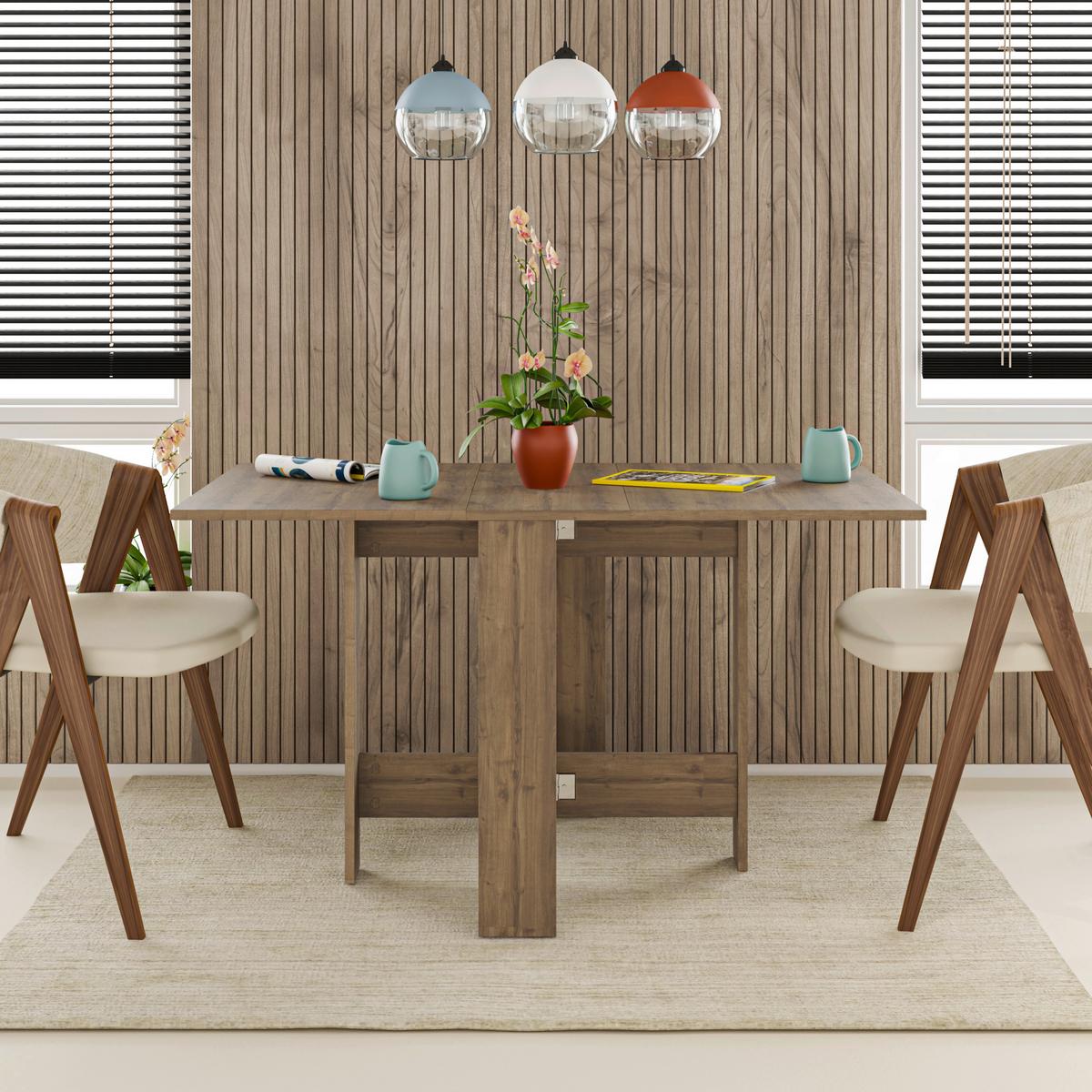 Jedilna Miza Artemio, Barva Temnega Hrasta, 130x76cm - temni hrast, Design, leseni material (130/76/73cm) - Livetastic