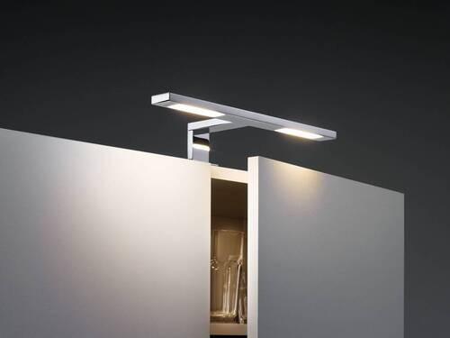 Bilderleuchte Galeria Double Hook in Chromfarben max. 3,2 W - Chromfarben, Design, Metall (11,0/8,0cm) - Paulmann