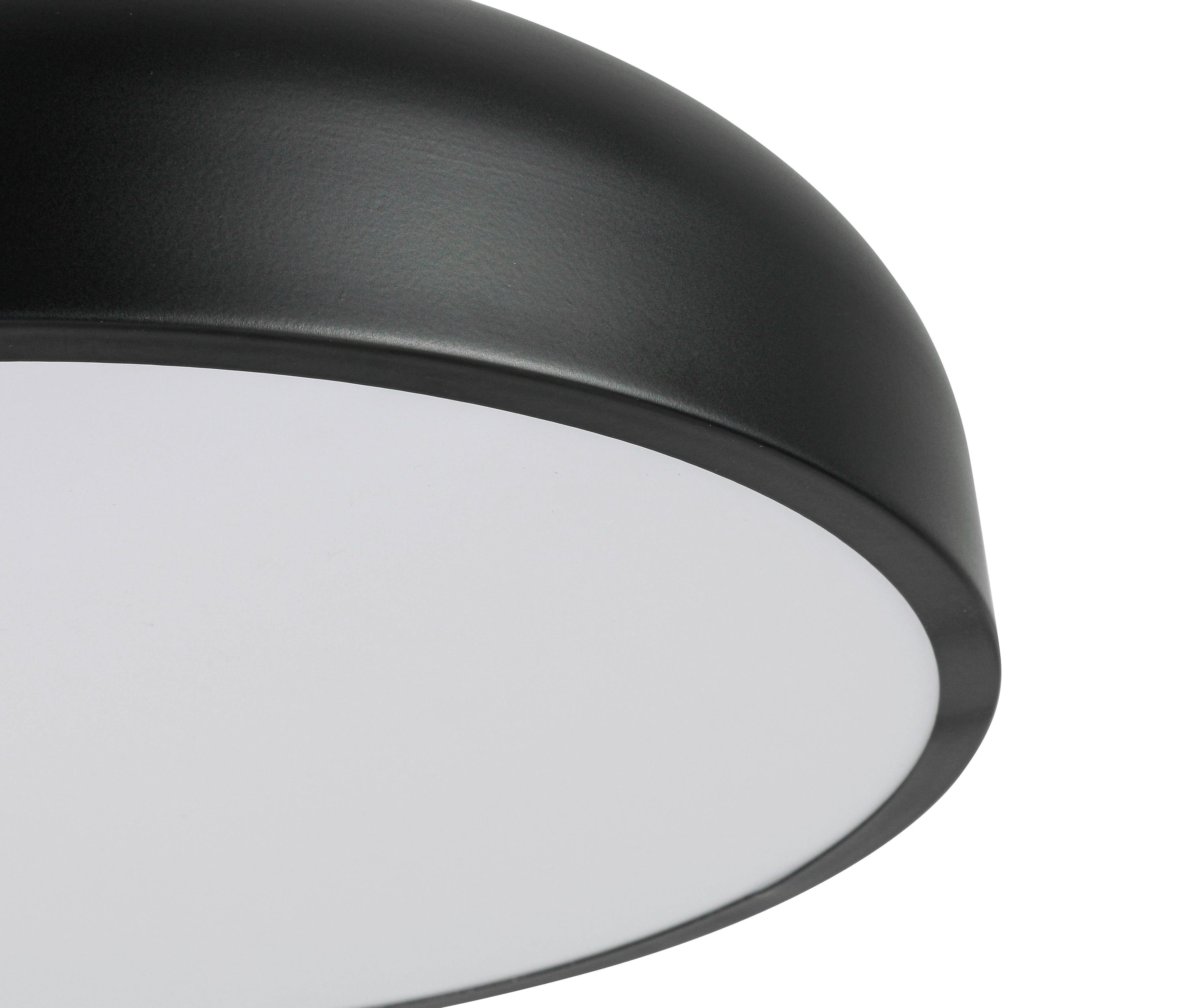 LED-TAKLAMPA MIKE - vit/svart, Modern, metall/plast (35/35/11cm) - Mömax