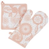 Edényfogó Ruha És -kesztyű Lovely - Natúr/Rózsaszín, romantikus/Landhaus, Textil (18/32cm) - Mömax modern living