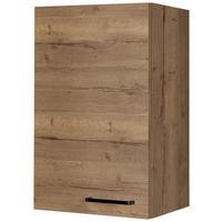 Küchenoberschrank Structura Eiche dunkel - Eiche dunkel/Schwarz, MODERN, Holzwerkstoff/Metall (45/72/35cm) - Nobilia