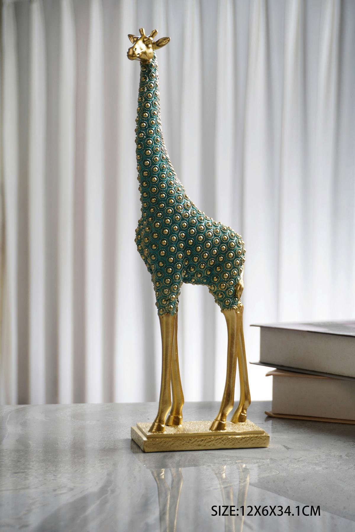 Dekor Zsiráf Kilimani - kék/szürke, műanyag (12/6/34,1cm)