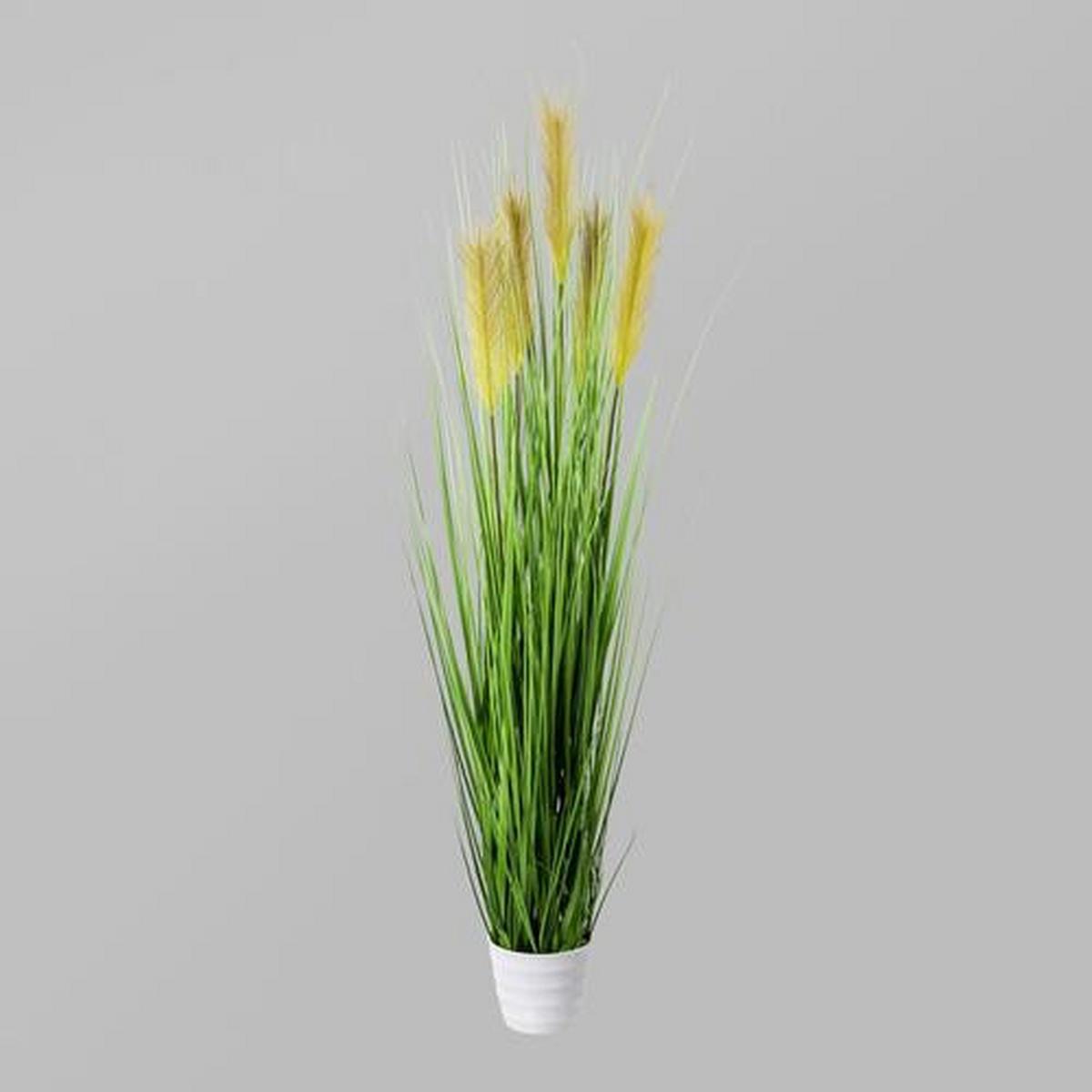 Dekogras Fleur, ca. 150cm - Grün, MODERN, Kunststoff (150cm) - P & B