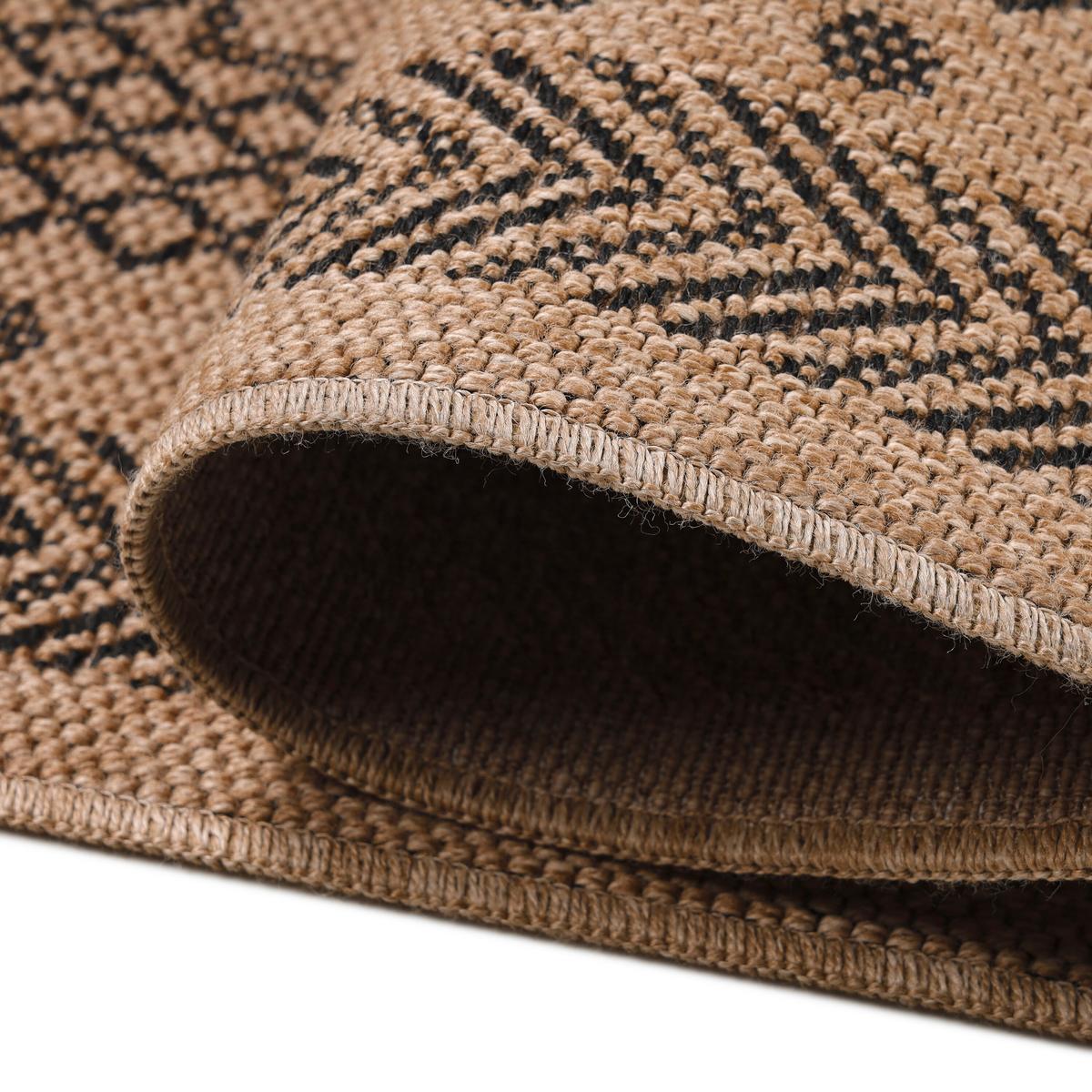 Outdoorteppich Dhaka Beige ca. 80x250cm - Beige, Basics, Textil (80/250cm) - Novel