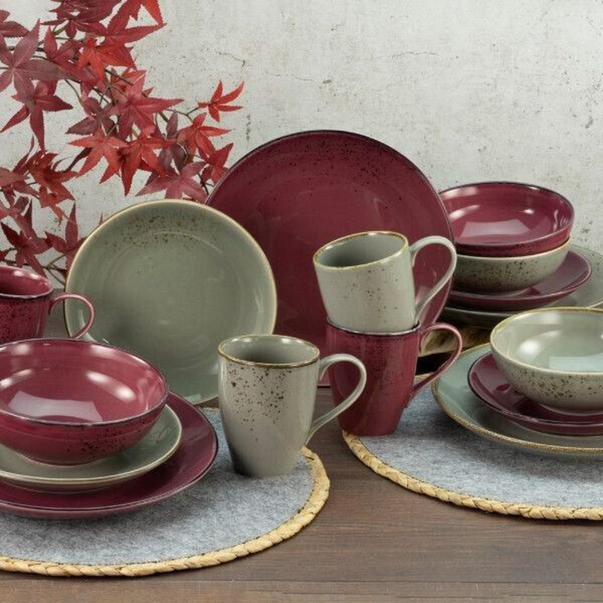 Set Globokih Krožnikov Berry, 6-Delni - Trend, keramika (22cm) - Creatable