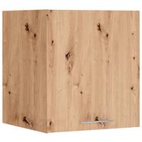 Aufsatzschrank Aileen Eiche Artisan - Chromfarben/Eiche Artisan, KONVENTIONELL, Holzwerkstoff/Metall (68/76/68cm) - Mömax