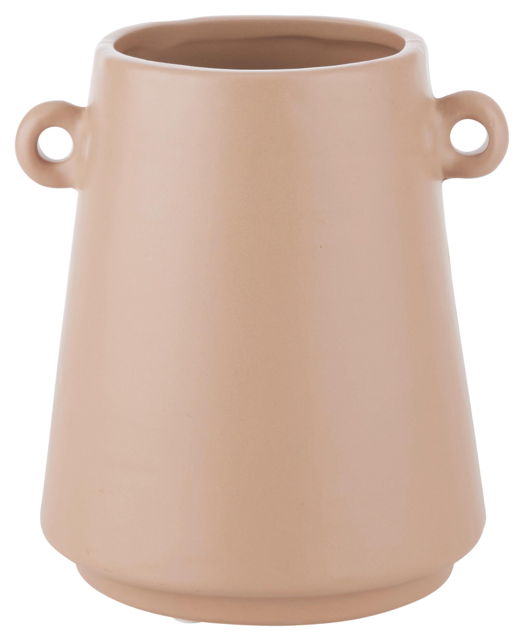 Váza Emma - világosbarna, Basics, kerámia (12,5/12,5/11cm) - Modern Living