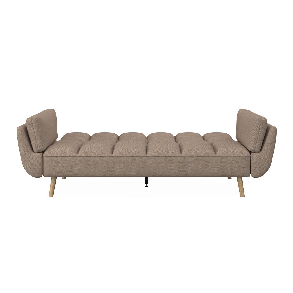 Kanapéágy Cora - barna, Modern, textil/fa (214/92/81cm) - Bessagi Home