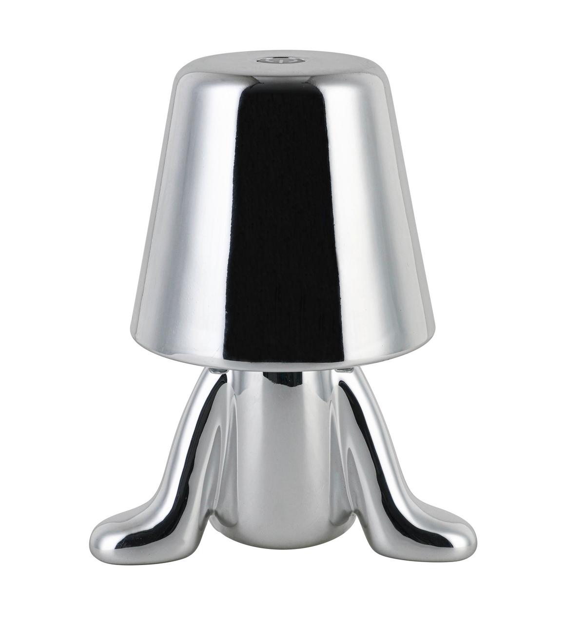 Okrasna Led-svetilka Fesch - barve kroma, Moderno, kovina/umetna masa (13/9,5/18cm) - Mömax