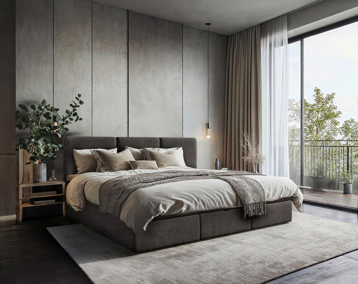 Familienbett Domino Combo II Schwarz ca. 240x200cm - Schwarz, MODERN, Holz/Holzwerkstoff (240/200cm) - MID.YOU