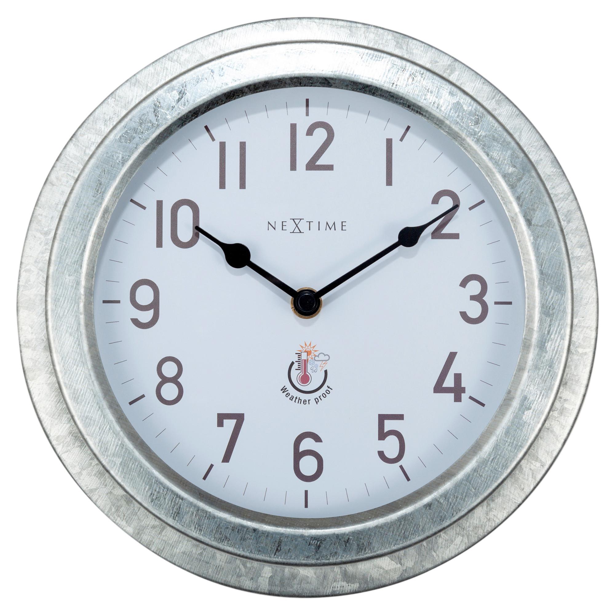 Wanduhr Poppy Silberfarben - Silberfarben, Basics, Metall (22/22/5,5cm)