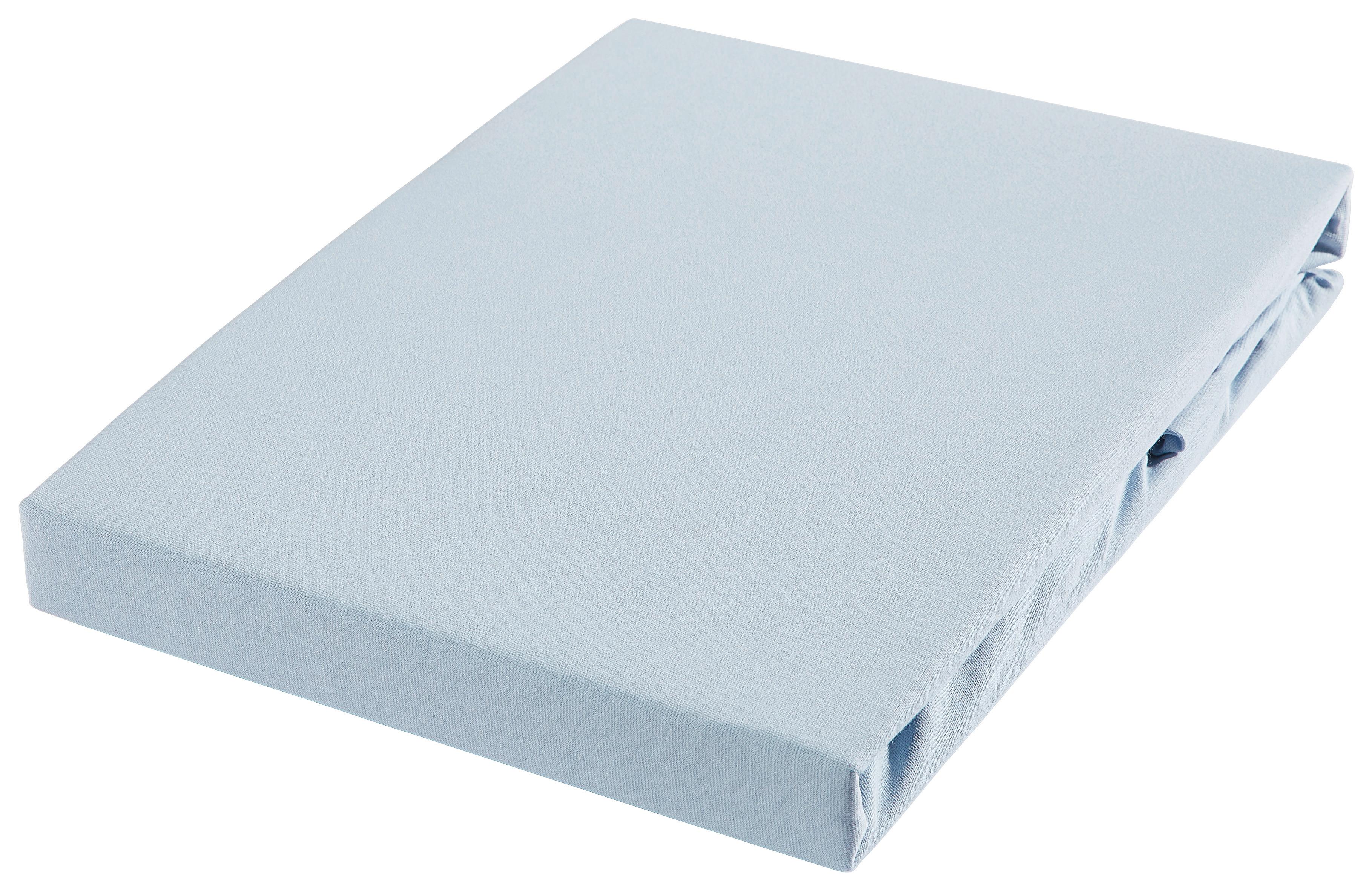 PRZEŚCIERADŁO Z GUMKĄ FLORENZ - niebieski, Basics, tkanina (90-100/200-220cm) - Novel