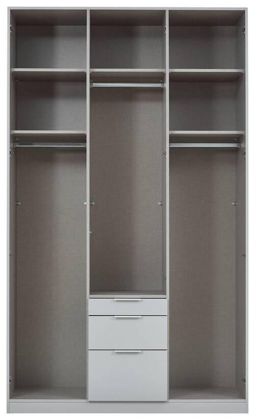 DULAP USI ROTATIVE ALABAMA - alb, Modern, material pe bază de lemn (136/229/54cm) - Modern Living