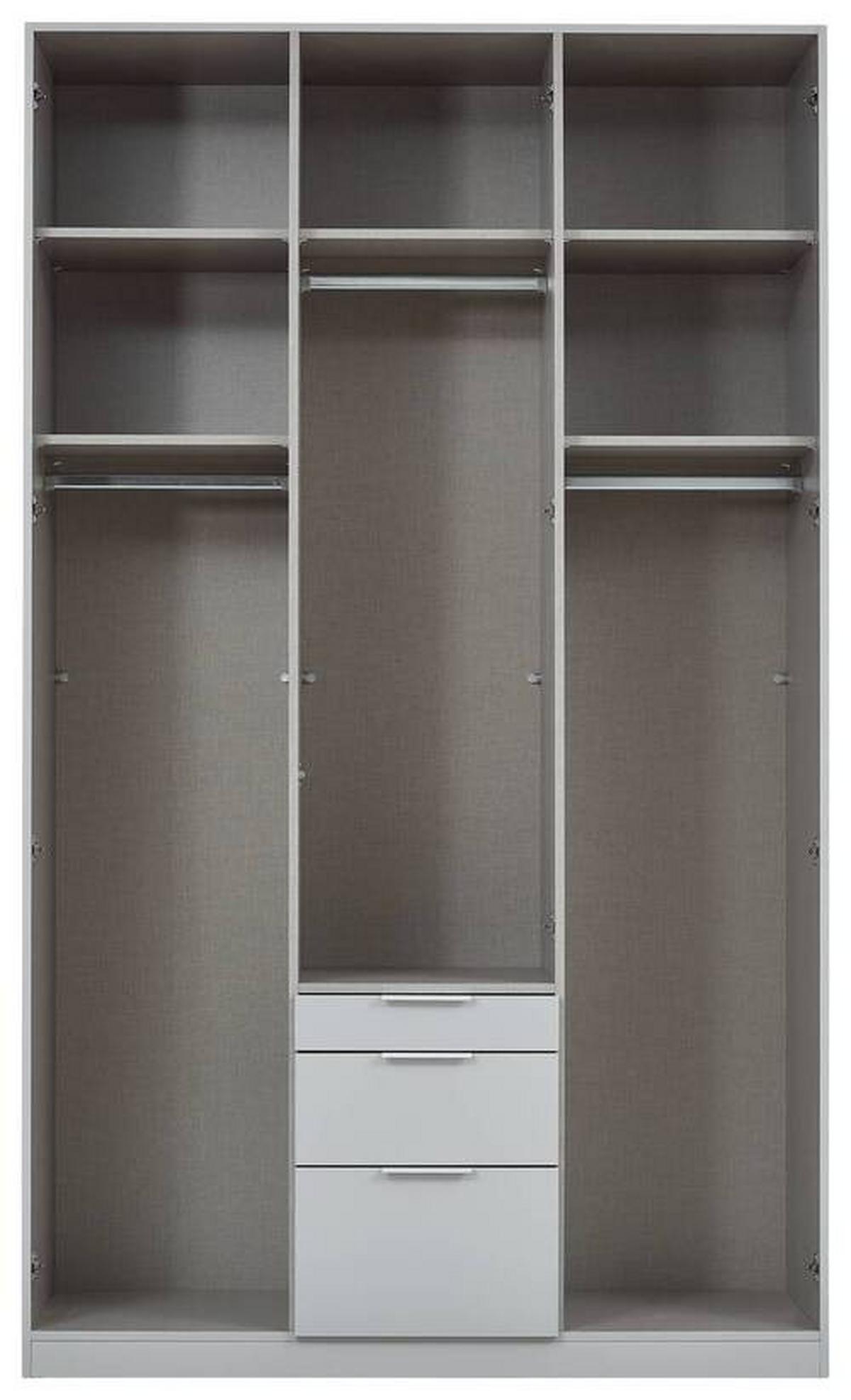 DULAP USI ROTATIVE ALABAMA - alb, Modern, material pe bază de lemn (136/229/54cm) - Modern Living