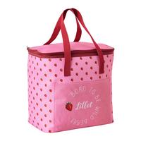 Kühltasche Betty Weiß/Rot/Rosa ca. 6l - Hellrosa/Weiß, KONVENTIONELL, Kunststoff (30,5/29/18cm) - Mömax