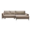 Ecksofa Integra Greige - Greige/Schwarz, Textil/Metall (294/81-93/170cm) - Mömax