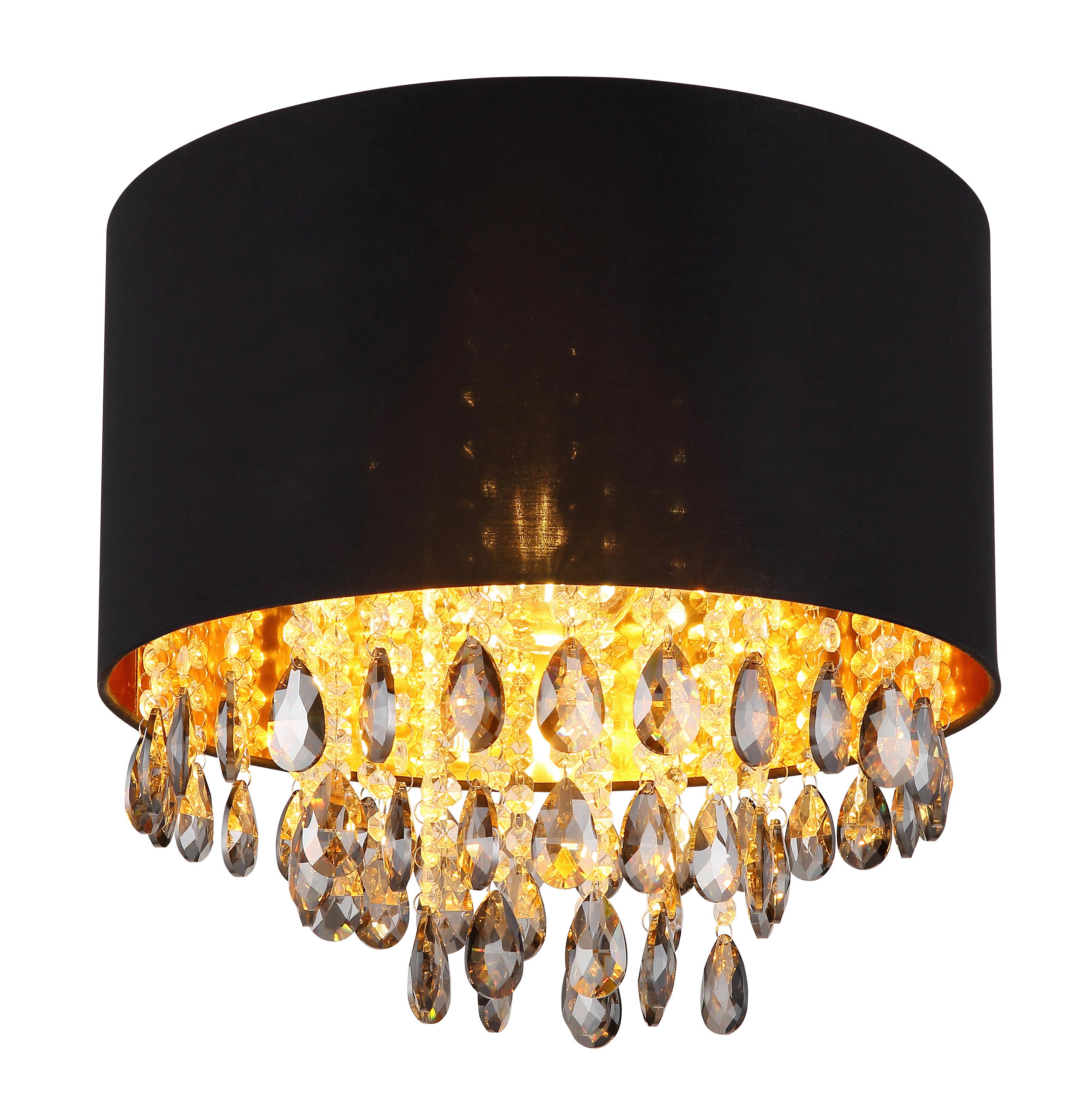 Stropna Svjetiljka Coletta - siva/prozirno, Konvencionalno, staklo/metal (40/33cm) - Globo