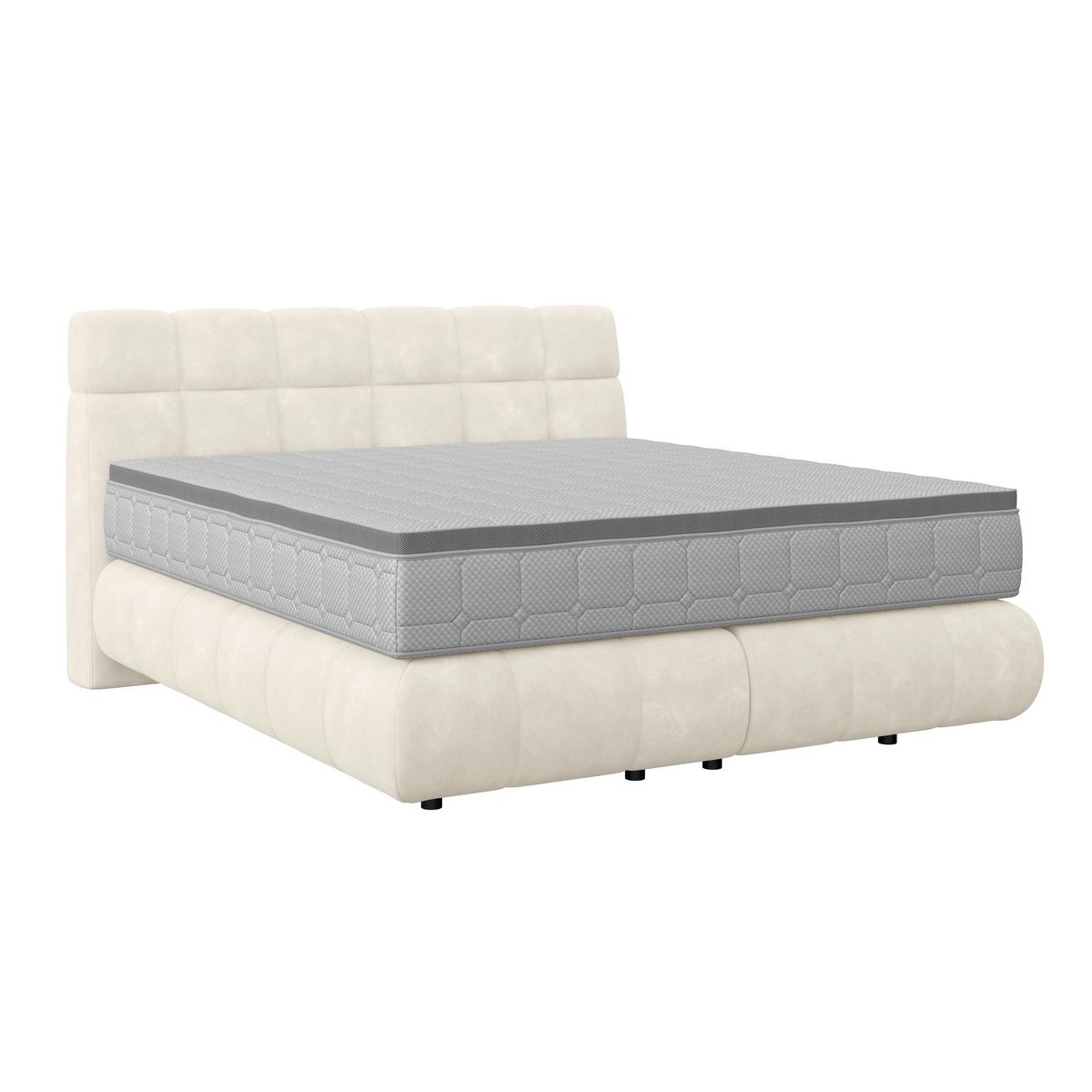 Boxspring Krevet Nobu - crna/boje šampanjca, Trend, drvo/tekstil (180/200cm) - Premium Living