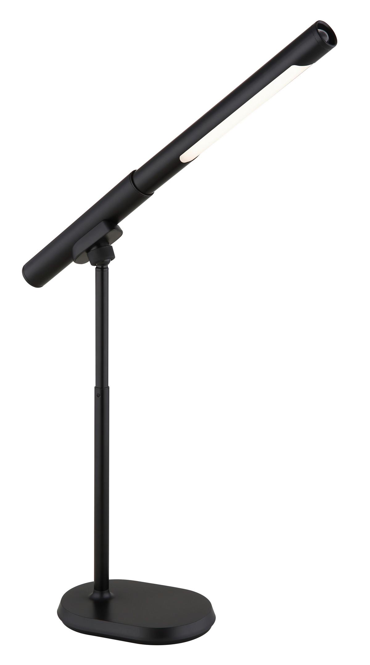 Led Svjetiljka Za Pisaći Stol Milano - bijela/crna, Design, metal/plastika (40,4/10,9/44,5cm) - Globo