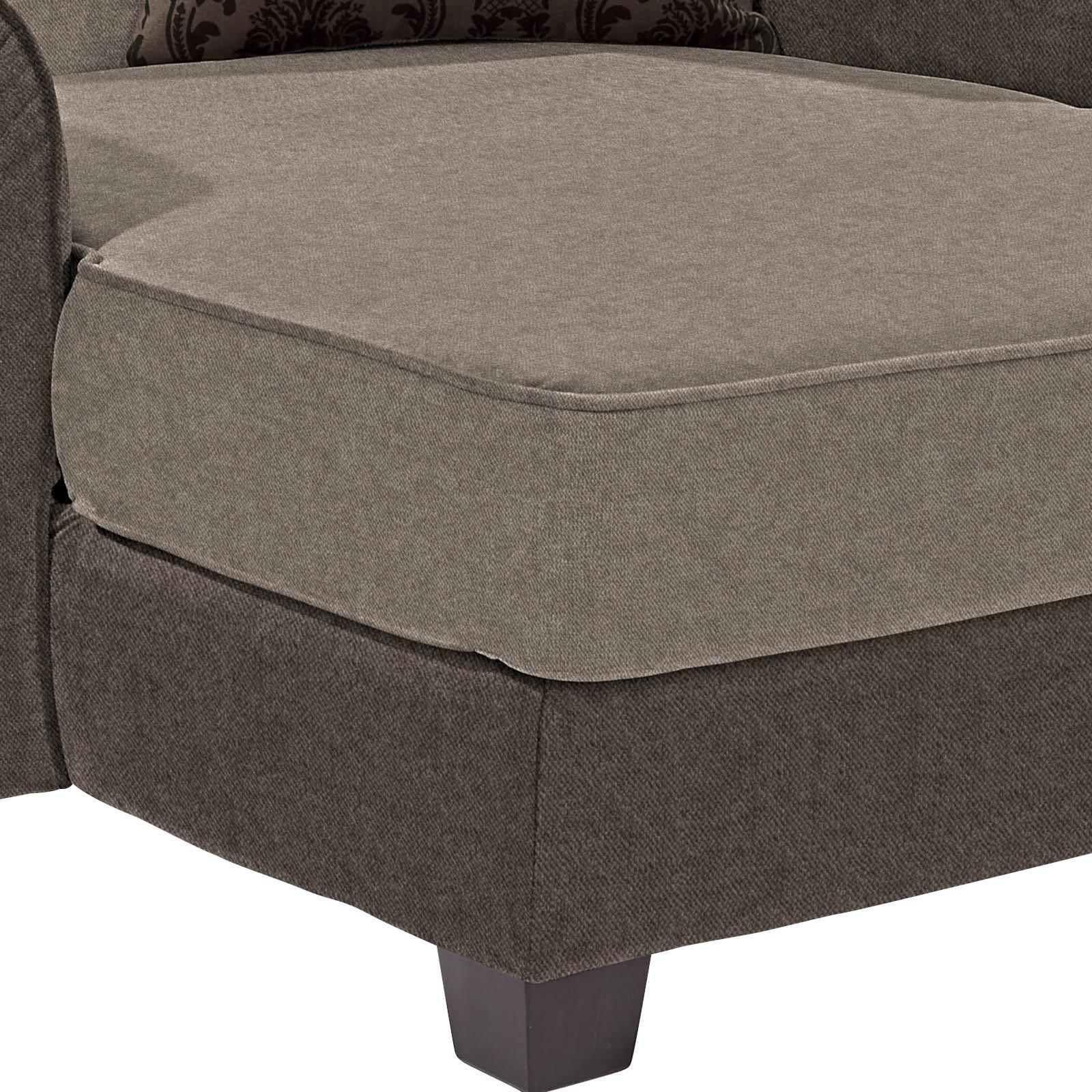 Fotelja Living - tamno smeđa/svijetlo smeđa, Romantik / Landhaus, drvo/tekstil (120/98/138cm) - Modern Living