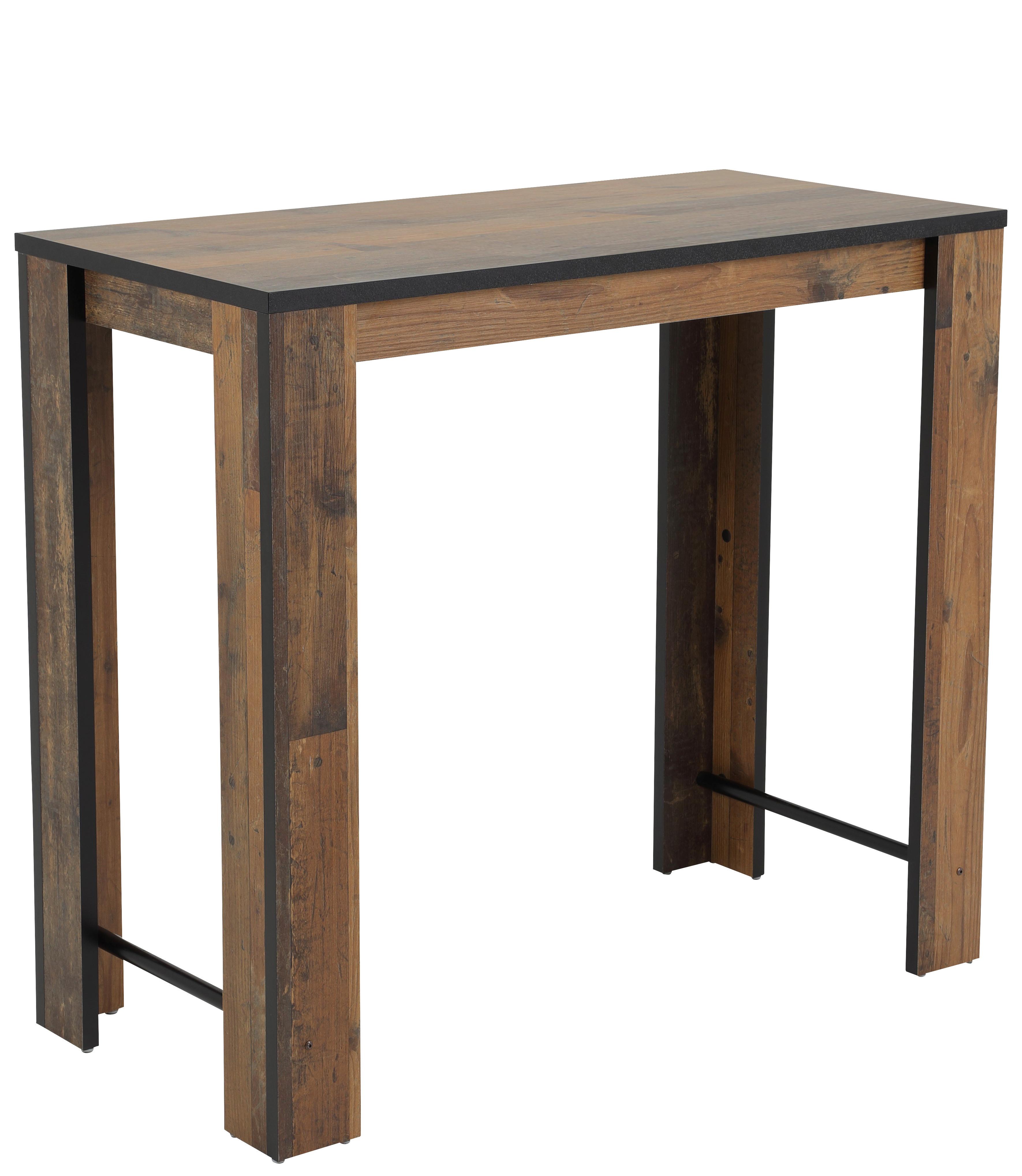 BARTISCH FRIEDA II BT - Dunkelbraun/Schwarz, MODERN, Holzwerkstoff/Metall (120/58/108cm) - MID.YOU